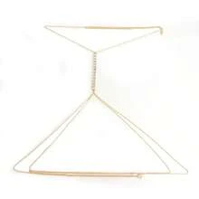 1件时尚沙滩性感吊带腰链饰品，女士简约钻石水晶身体链内衣配饰，适合万圣节、圣诞节、情人节、约会、派对等场合。 - 彩色 - 查看 4