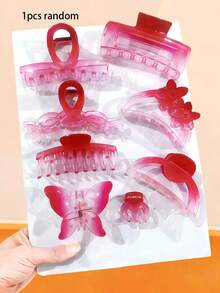 8件套渐变樱花发夹,包含花朵、蝴蝶、简约几何造型,渐变和纯粉色调,精致吸睛,轻松打造甜美发型 - 适合女孩和女士,日常造型必备,四季皆宜的时尚发夹,优雅发饰,夏季必备 - 彩色 - 查看 20