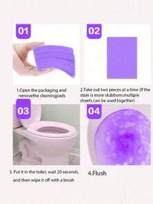 10/30pcs Toilet Cleaning Tablets/Toilet Cleaner/Toilet Deodorizer/Toilet Cleaning Agent/Deodorizer/Floor Cleaner/Multi-Purpose Cleaning Tablets, Suitable For Toilet, Wooden Floor, Tiles, Bathroom, Home Cleaning, Can Remove Urine Stains And Odors, Ideal For Outdoor Travel, Home Travel, Fitness, Camping, Vacation, Travel Supplies, Travel Accessories And Cruise Travel. - Multicolor - View 10