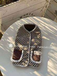 Tongaroo Thickened Warm Pet Cat Dog Vest, Korean Style For Poodle, Maltese