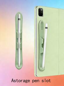 Scratch-Resistant Silicone Stylus Pen Holder Sleeve With Pen Slot, Compatible With Apple Pencil Pro/1/2 And Galaxy Tab S6 Lite/S7 FE/S8/S9/S10 Ultra, Tablet Accessories - Multicolor - View 15