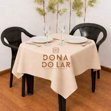 05 Tablecloth For Parties 1.50 X 1.00 Overlock Finish Oxford Fabric - Hazelnut - View 1