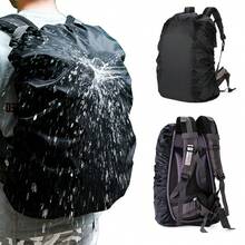 Cubierta de lluvia para mochila de viaje, cubierta antipolvo para mochilas de 15-75L, impermeable, para camping, senderismo, escalada, cubierta protectora para mochilas, artículos esenciales de viaje - Negro - Ver 5