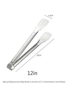 1个7英寸不锈钢自助餐夹，适用于盛放食物、派对小吃、沙拉、开胃菜、烧烤、烹饪牛排、面包和蛋糕，适用于家庭厨房、酒店餐厅、露营等场合。 - 彩色 - 查看 16