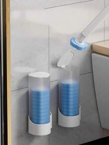 1 Set Disposable Toilet Brush With Replaceable Cleaning Head, Wall-Mounted Toilet Cleaning Brush With 360° Flexible Deep Cleaning, Multi-Functional Bathroom Cleaning Tool Set For Toilet And Daily Bathroom Cleaning - Multicolor - View 3