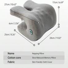Office & Car & Gaming Neck Pillow, Ergonomic Memory Foam for Comfortable Napping and Neck Support - GRIS - Ver 3