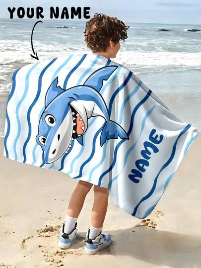 1pc Customized Bath Towel, Beach Towel, Kids Towel, Pool Towel, Bathroom Towel, Vacation Gift, Beach Towel, Outdoor Travel, Beach Essential, Beach, Pool, Bathroom, Swimming Hall, Carry-On, Personalized Bath Towel, Personalized Beach Towel, Pool Towel, Bath Towel, Girls Beach Towel, Boys Beach Towel, Vacation Gift, Beach Towel, Wedding Couple Commemorative Gift, Valentine's Day/Birthday Gift, Friend/Couple/Family/Pet