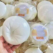 圆形酸奶蛋糕慢回弹挤压玩具，解压软萌玩具 - 彩色 - 查看 5