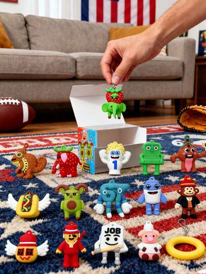 10pcs Random #67 Mystery Box Figures, "Steal The Head" Sammy Jandel Posable Figurines, 3D Printed Creative Fashion, Christmas Decorations, Funny Desktop Ornaments, Interesting & Exquisite Collectibles, Suitable For Living Room, Bedroom And Study, Perfect Holiday Gift