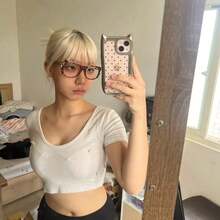 1pc Leopard Eyeglasses Frame (No Lens), Tortoise Round Eyeglasses, Cute No Lens Vintage Decorative Eyeglasses, Fashion Style - 豹紋眼鏡框 + 黑色眼鏡框 - 查看 4