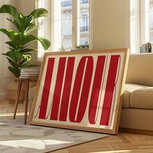 1幅复古风格海报，印有“放松、爱、快乐时光”等艺术文字，适用于卧室、客厅、书房、厨房、餐厅、浴室、墙面装饰、家居装饰，也可作为无框帆布画使用。 - 彩色 - 查看 13