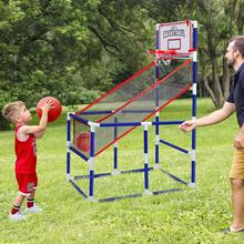 Kids Basketball Hoop Arcade Game, Indoor & Outdoor Mini Basketball Set With Ball & Portable Air Pump, Basketball Shooting Game For Ages 3+ - Multicolor - View 2