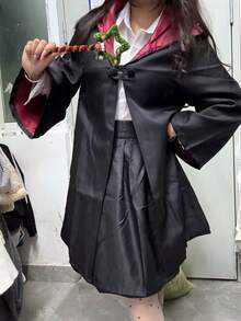 1 Pc Unisex Magic Academy Wizard Robe Cloak, No Badge Version, Suitable For Masquerade Party, Halloween Cosplay Halloween Costumes, Party Dress - Multicolor - View 15