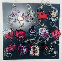 Porte-clés acrylique d'anime, figurine de dessin animé mignonne, jouet de collection, pendentif de sac, en stock - Multicolore - Voir 8
