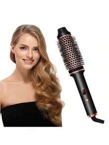 UKLISS 3 In 1 Ceramic Hair Styler – Curl, Straighten & Dry With Portable Design - Black - View 9