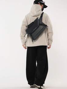 New Men's Durable Versatile Large Capacity Messenger Bag, Suitable For Business Travel