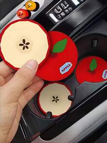 2pcs Cute Fruit Pattern Car Cup Holders, Multi-Style Anti-Slip Cup Mat For Car, Home, Office Desk - 2PCS - View 10