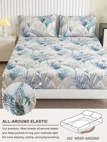 Bộ ga trải giường hoa văn 4 món, bao gồm 1 ga trải giường có chun, 1 ga phủ và 2 vỏ gối, bảo vệ nệm (không bao gồm ruột gối). Bộ ga trải giường cao cấp, có các kích cỡ: Siêu lớn, Lớn, Nữ hoàng, Đôi. Mềm mại và thoải mái, phù hợp cho phòng ngủ, bảo vệ nệm. Có thể giặt máy. - Nhiều màu - Xem 4