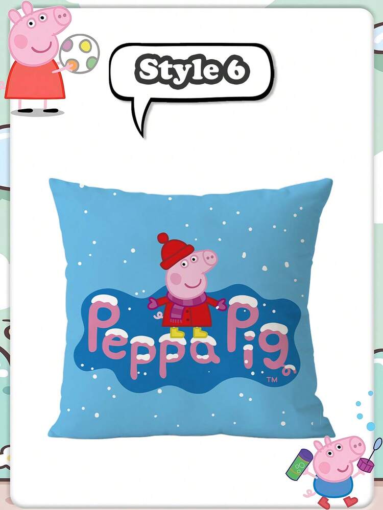 Gối ngủ hoạt hình Peppa Pig cho phòng ngủ gia đình, phòng khách, kiểu dáng đơn giản, dùng cho phòng ngủ, phòng khách. Gối tựa lưng, gối tựa đầu, gối ngủ ký túc xá, kiểu dáng giản dị. - Nhiều màu - Xem 9