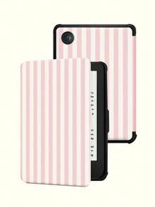 条纹图案保护套,适用于 Kindle 第十代(2019 年款)、Kindle(第十一代,2024 年发布)(6 英寸)、Kindle Paperwhite 第十二代(2024 年款)、Kindle Colorsoft Signature Edition、Kobo Clara Colour 等型号。皮革材质,支持自动唤醒/睡眠功能,四角防摔,无需担心跌落。 - 彩色 - 查看 69