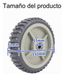 TendenciaLlanta Rueda 6x2 Tractor Gris Solida Pu 4pz Piso Irregular GrisCalidad premium