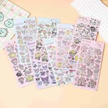 1张2026新款日系动漫可爱卡通周边贴纸，趣味漂浮贴纸，高美感，多巴胺少女心形可爱可爱可爱可爱有趣 - 彩色 - 查看 1