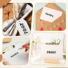 Small Letter Stencils, 12 Pack 4x7 Inch Reusable Plastic Alphabet Stencil, Letter Stencils For Painting, Alphabet Number Templates For Journaling, Wood Painting, Scrapbook Decor DIY Crafts - 白色 - 查看 5