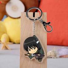 Gintama Anime Acrylic Double-Sided Keychain, Featuring Gintoki Sakata, Kagura, And Hijikata Toshiro, Anime Manga Movie Merchandise, Exquisite Keychain Accessory For Bags, Great Gift For Anime Fans, Family And Friends, Holiday And Birthday - Multicolor - View 9
