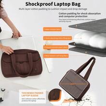 Laptop Bag Laptop Sleeve Laptop Bag Women Fit 14 16 Inch Laptop Case Shoulder Bag For Women Lightweight WaterResistant Laptop Protection For Travel Work Leisure - HazelnutBrown14Inch - View 4