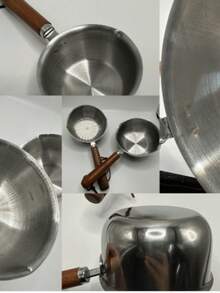 2pcs Stainless Steel Drip Oil Pot, Butter, Chocolate, Cheese Melting Pot, Mini Frying Pan, Can Make Baby Food, Essential Kitchen Tool - Multicolor - View 6