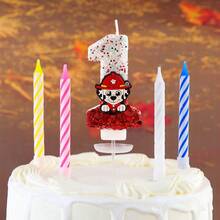 5pcs Paw Patrol Ryder Numeral Candles, Cake Decorations Party Glitter Creative Birthday Candles, Suitable For Various Holiday Decorations - Multicolor - View 20