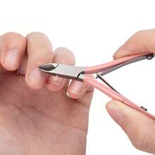 Pink Cuticle Nipper Set, Stainless Steel Cuticle Trimmer, Double-Headed Cuticle Pusher, Nail Polish Gel Remover, Nail & Foot Care Tools - Pink - View 6