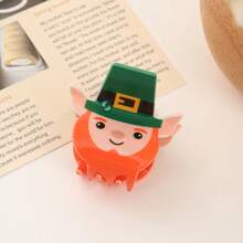 's Day Acrylic Hair Clip Cute Back Of Bun Claw Clip Four-Leaf Clover Hair Accessory - Họa tiết cỏ nhỏ - Xem 10