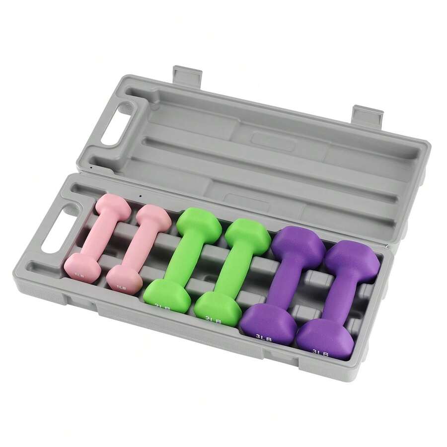 Hodeffior Dumbbell - 1+2+3 Lbs With Grey Box - View 1