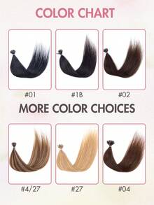 Nano Tip Hair Extensions Human Hair Balayage Nano Ring Beads Pre-Bonded Seamless Highlight Extensions For Women Nano Extension Human Hair Ease Of Use 50s Invisible Nano Bead Extension Valentine's Day - Multicolor - View 8