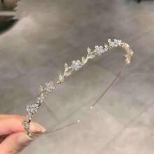 时尚法式蝴蝶发箍，优雅百搭的发饰，适合外出和洗脸时佩戴，镶钻发夹