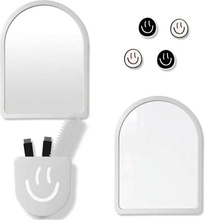 10 Pcs - Locker Accessories, Locker Decorations Including Mirrors, Whiteboards, Magnets And Organizing Supplies Ideal For Back-To-School Essentials And The Office (10 Pcs - Purple)