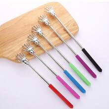 Telescopic Back Massager With A Stainless Steel Portable Extendable Rubber Handle, Thanksgiving, Birthday, And Christmas Gift