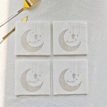 50pcs/Bag Ramadan Kareem Disposable Ramadan Napkins 2026 For Home Decoration Eid Mubarak Decoration Ramadan Mubarak Eid Al Adha Islamic Muslim Party - Multicolor - View 5