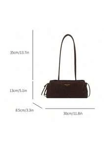 Geantă nouă la modă cu imprimeu leopard, potrivită pentru petreceri, ieșiri, vacanțe, cumpărături și utilizare zilnică, poate depozita monede, telefoane, potrivită și ca geantă de lucru pentru doamnele de birou, studentele și femeile care lucrează, geantă elegantă de doamnă - Cafea - Vizualizare 7