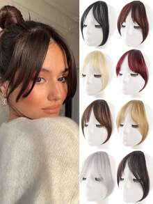 This Fashionable Synthetic Wig Features An Elegant Side-Swept Bangs, Made With Heat-Resistant Fibers To Create A Stylish And Beautiful Appearance. The Voluminous Side Hair Helps Enhance Your Facial Contours, Making It An Ideal Choice For Women Of Different Backgrounds. - Multicolor - View 2
