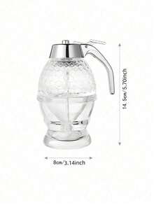 1 bình rót mật ong không nhỏ giọt, bình chứa mật ong cảm ứng áp lực sáng tạo, bình đựng siro kiểu dáng cổ điển hình tổ ong, bình đựng mật ong, cốc đựng nước ép, bình rót chất lỏng bằng nhựa đựng mật ong. - Nhiều màu - Xem 11