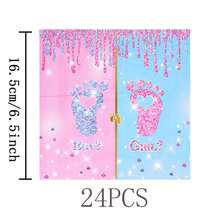 Gender Feet Disposable Set, 7/9 Inch Party Plates, Disposable Paper Plates Paper Cups Paper Napkins Set, Suitable For Wedding, Engagement, Birthday Party, Wedding Party Tableware - Multicolor - View 14