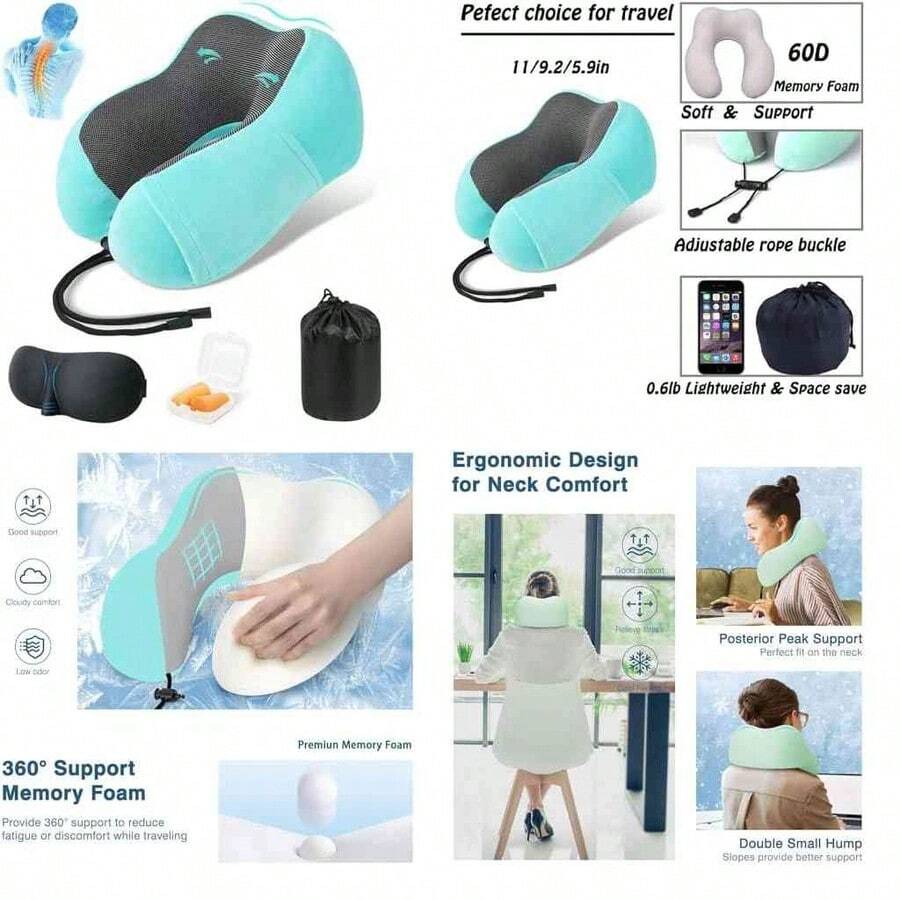 Leg Positioner Pillows - Light Blue - View 1