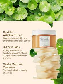 SKIN1004 1盒70片舒缓修护保湿积雪草即时舒缓化妆棉，含49%积雪草提取物，适合敏感、易泛红肌肤，日常保湿面膜，妆前修护 - 積雪草即刻舒緩棉片70枚 - 查看 3