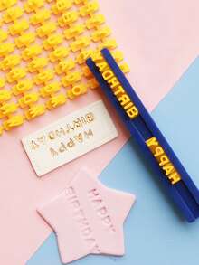 Interchangeable Letter Stamp, Mini Letter & Number Cutting Dies, Letter & Number Embossing Tool, Soft Clay Jewelry DIY Supplies