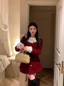 Women Overcoats - Đỏ - Xem 7