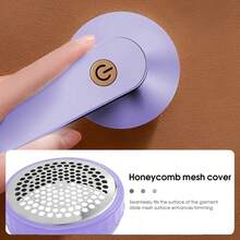 Electric Fabric Defuzzer, Clothes Lint Remover, 6-Blade Electric Lint Remover, Sweater Fuzz Shaver, Suitable For Clothes, Sofa, Furniture, Removes Fuzz, Lint, Bobbles, USB Rechargeable