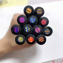 彩虹彩色铅笔套装(5/8/12/24/36支),多色彩色铅笔,彩虹星空彩色绘画铅笔,彩色笔,学习用品,马克笔,办公用品,涂鸦笔,可爱笔,美术用品,DIY手工,笔记本装饰,加粗笔芯,多色,返校礼物,生日礼物,创意礼物,办公马克笔 - A - 查看 8