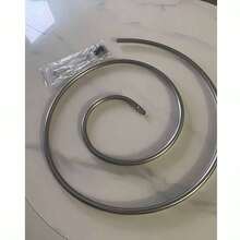 1pc Stainless Steel Spiral Clothes Drying Rack, Balcony Laundry Hanger For Bedding, Quilt, Clothes